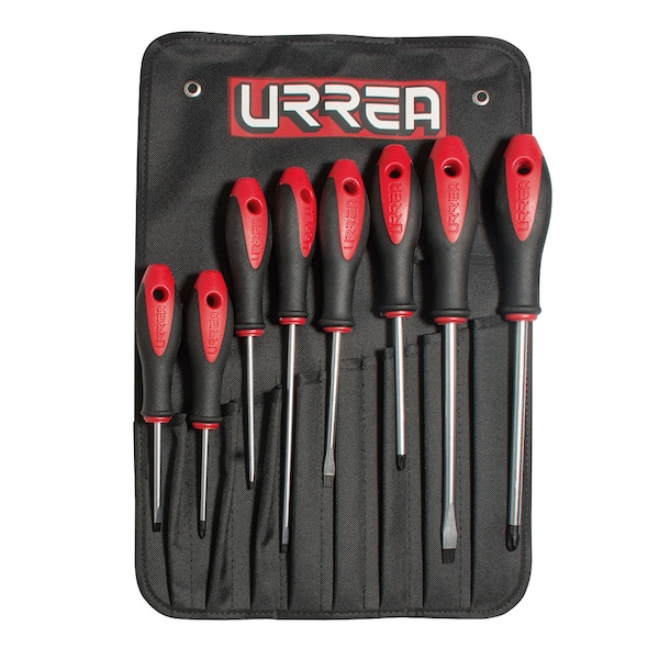 Bimaterial Screwdrriver, Set of 8 Pieces Comb